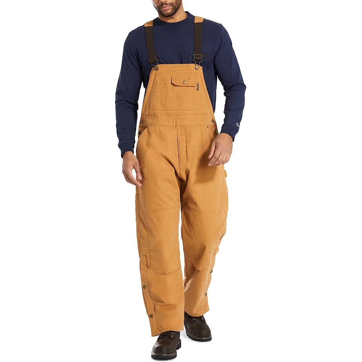 Wolverine Men's Sawmill Duck Insulated Bib - Whiskey - W1204980-253