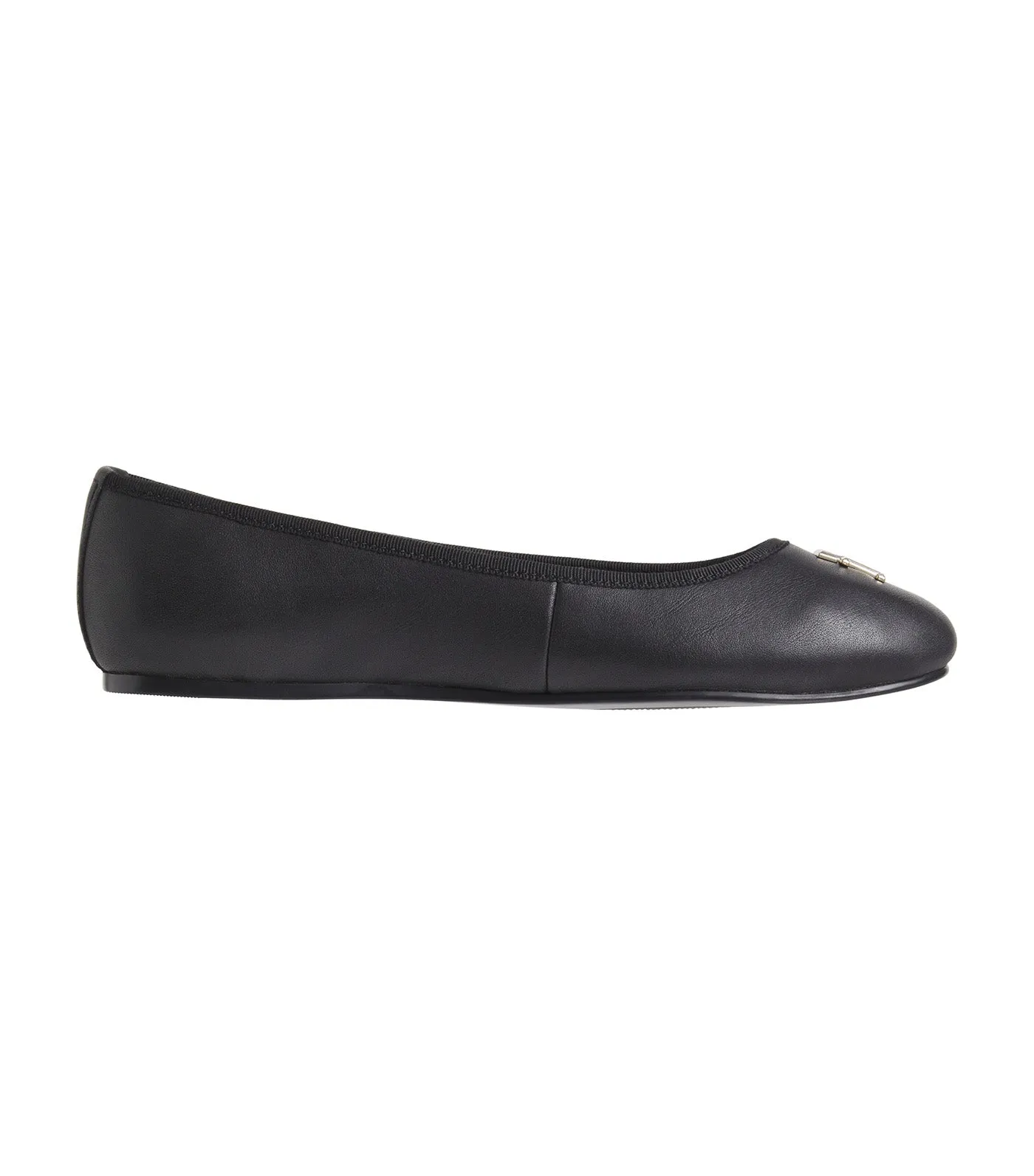 Women's Leather Ballerina Black