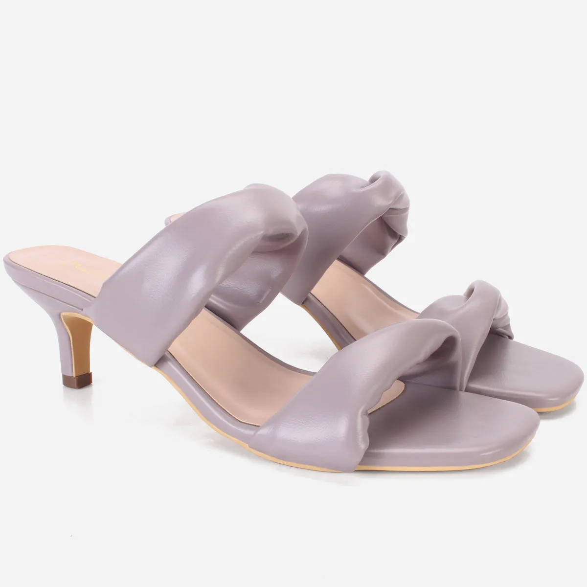 Womens "SHARITA" Dual Strap Slide In Sandals