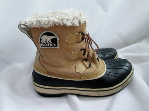 Womens SOREL TIVOLI Duck Boots Shoes Trail Snow CHESTNUT BROWN 6.5 TAN