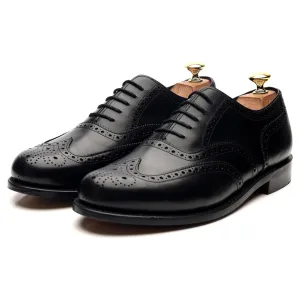 Women's 'Viv' Black Leather Oxford Brogues UK 8 F