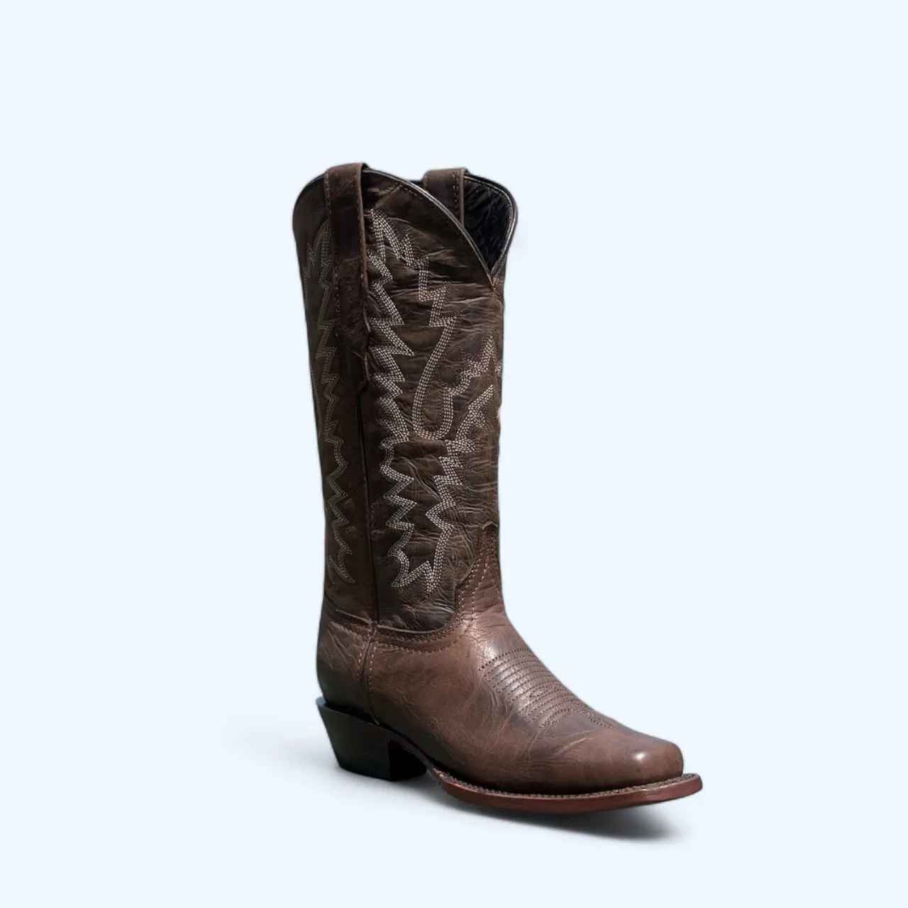 Women's Wildflower All Over Dark Brown Square Toe Boot RAL2021