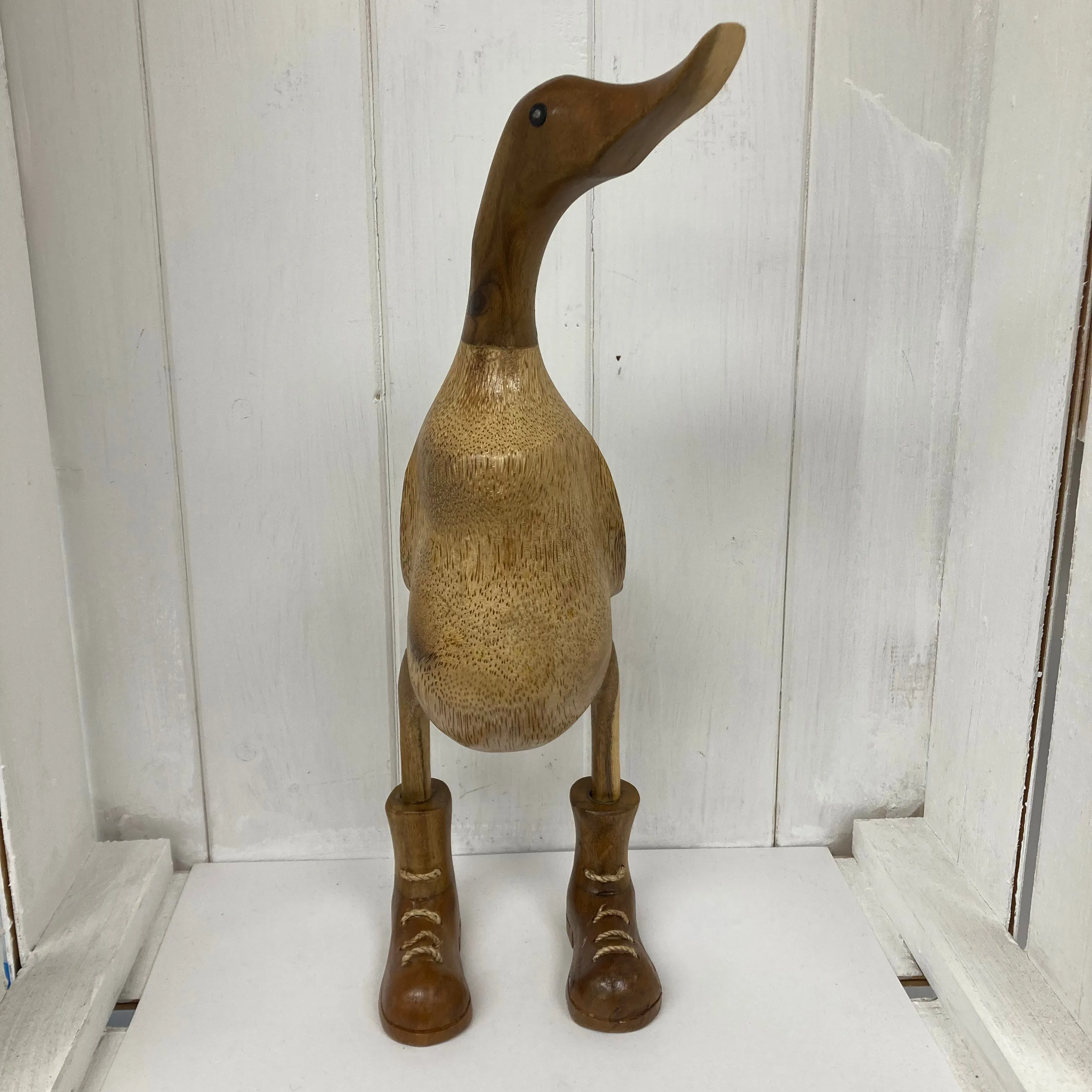 Wooden Ducks in Boots