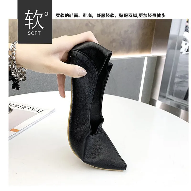 xiangtuibao Black High Heels 3cm Soft Leather Soft Bottom Stewardess Work Shoes Women's Long Standing Not Tired Feet Interview Work Kitten Heel