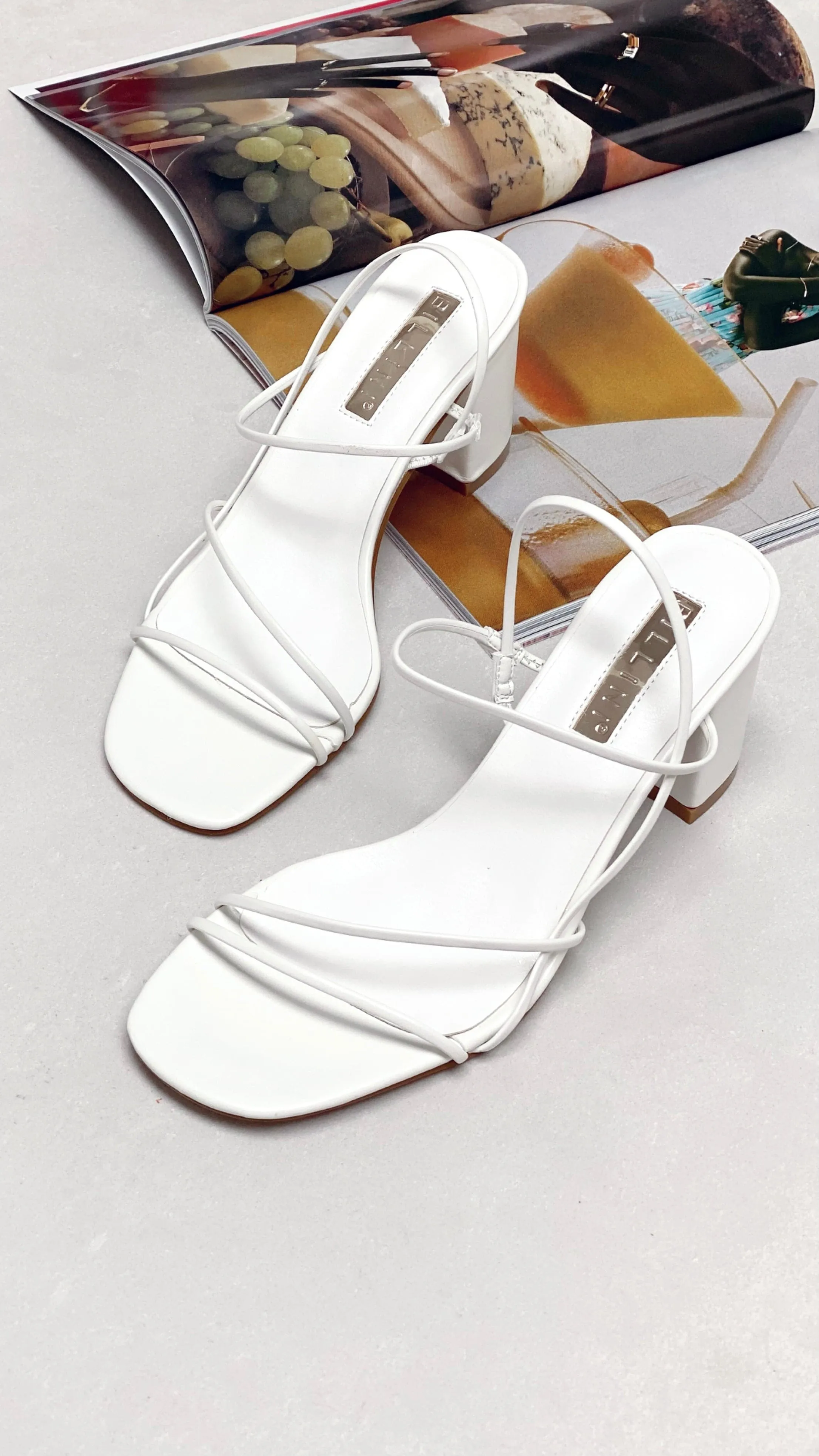 Yachi Heels - White