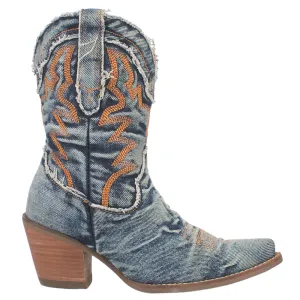 Y'all Need Dolly Embroidered Round Toe Cowboy Booties